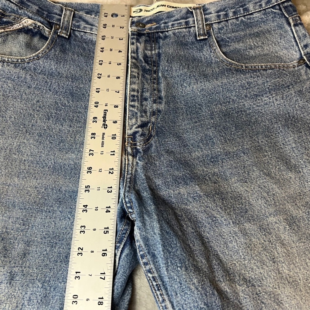 VTG Y2K Paco Jean Company Mens Size 38 x 32 Light Wash Denim Jeans Relaxed Fit - Picture 3 of 6